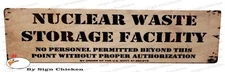 NUCLEAR WASTE STORAGE FACILITY, LOCKER - FRIDGE MAGNET, man cave, garage decor,