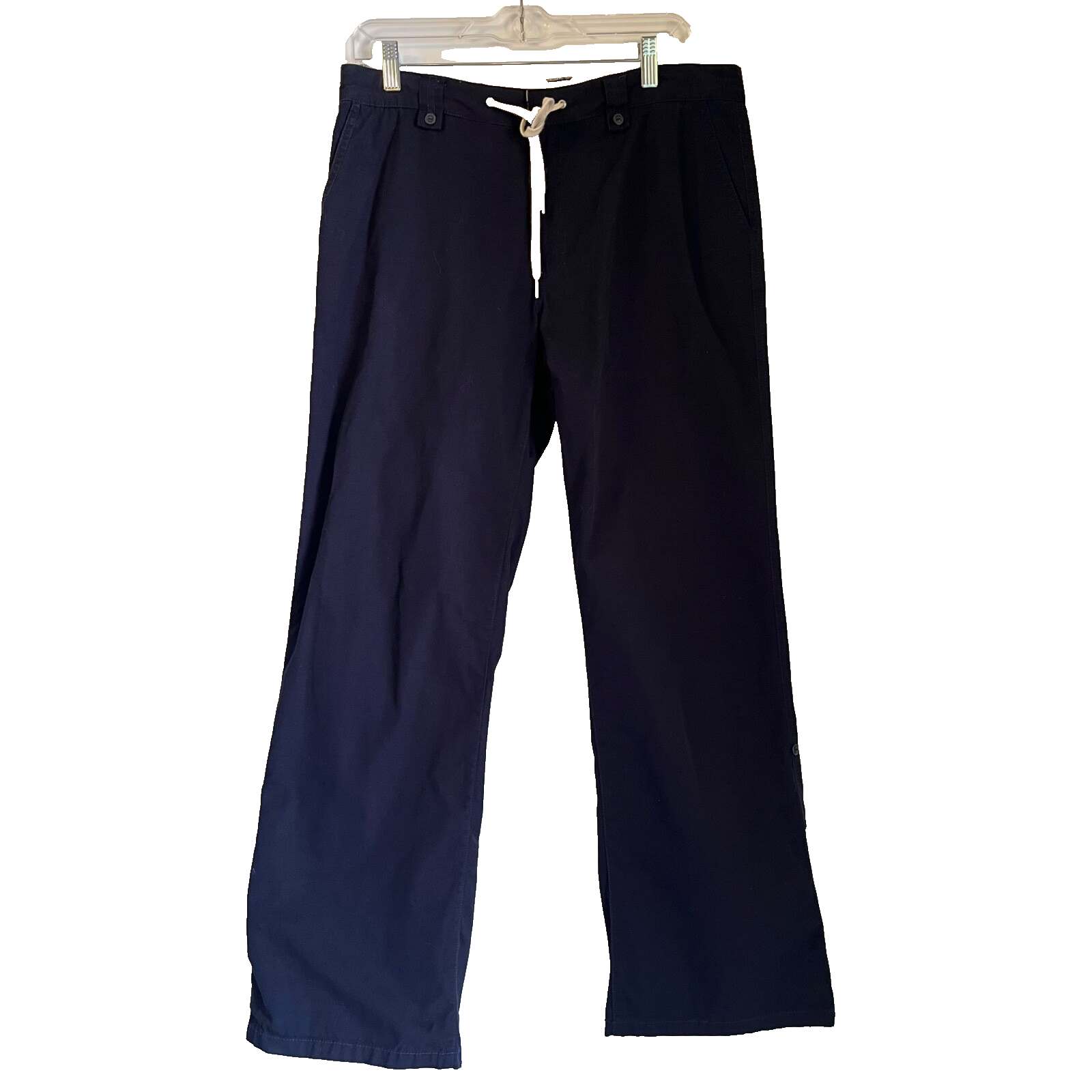 Tommy Hilfiger Womens Navy Roll Cuff Chino Pants Preppy Nautical Style