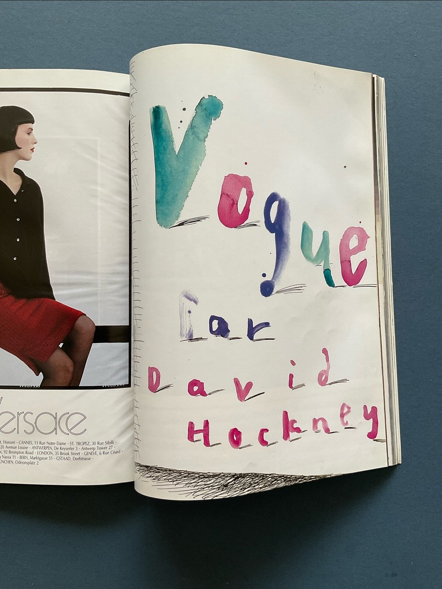 1985 Paris Vogue #662 Dec/Jan DAVID HOCKNEY Guy Bourdin