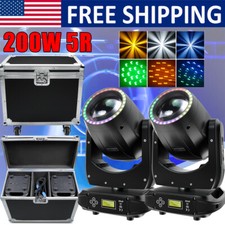 200W LED Prism Moving Head Light RGBW Gobo Beam Stage Spot Lighting DJ Disco DMX