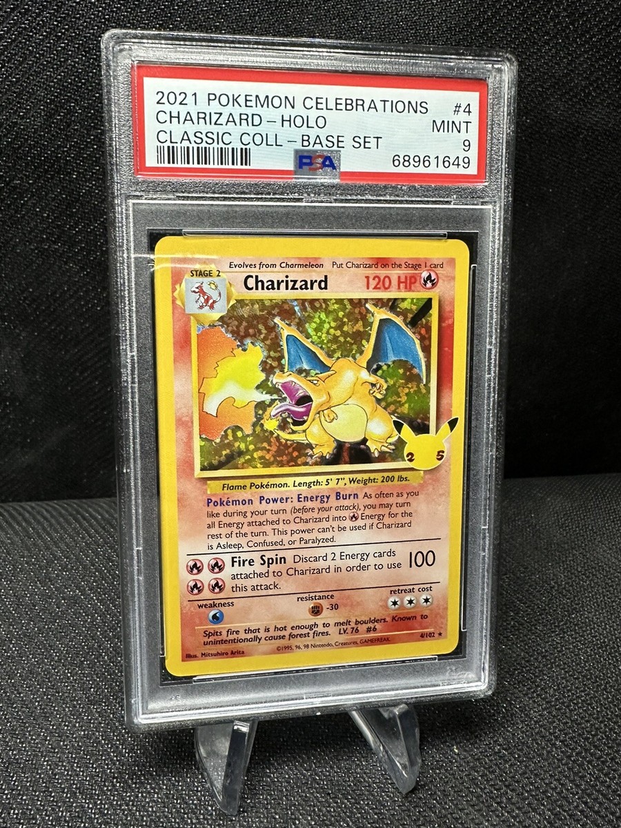 Pokémon 2021 Charizard 4/102 Celebrations Classic Collection PSA 9