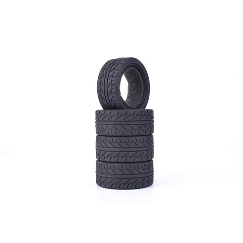 4x 26mm Drift Rubber Tyres for RC 1/10 Traxxas TAMIYA HPI HSP On-Road Racing Car - Picture 4 of 7