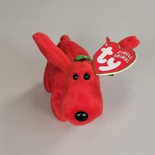Ty Jingle Beanies Rover the Red Dog – 5" Christmas Ornament Plush – 2001 Holiday