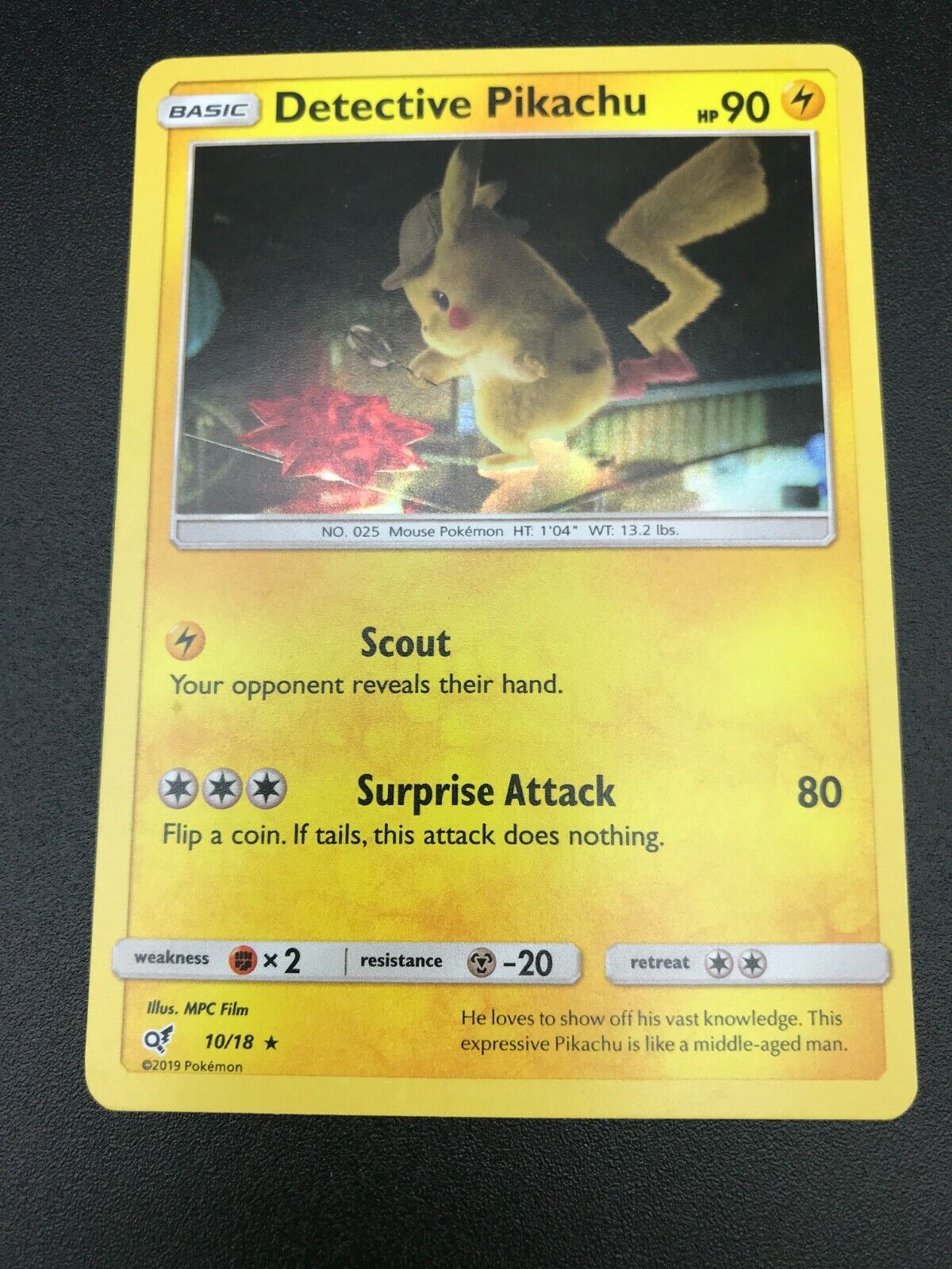 Ditto HOLO ULTRA RARE 17/18 SM Detective Pikachu SHINY Pokemon Card TCG NM  2019