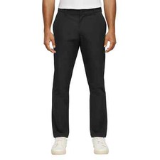 Banana Republic Men's Slim Fit Flat Front Pants, Black, Size 40X30