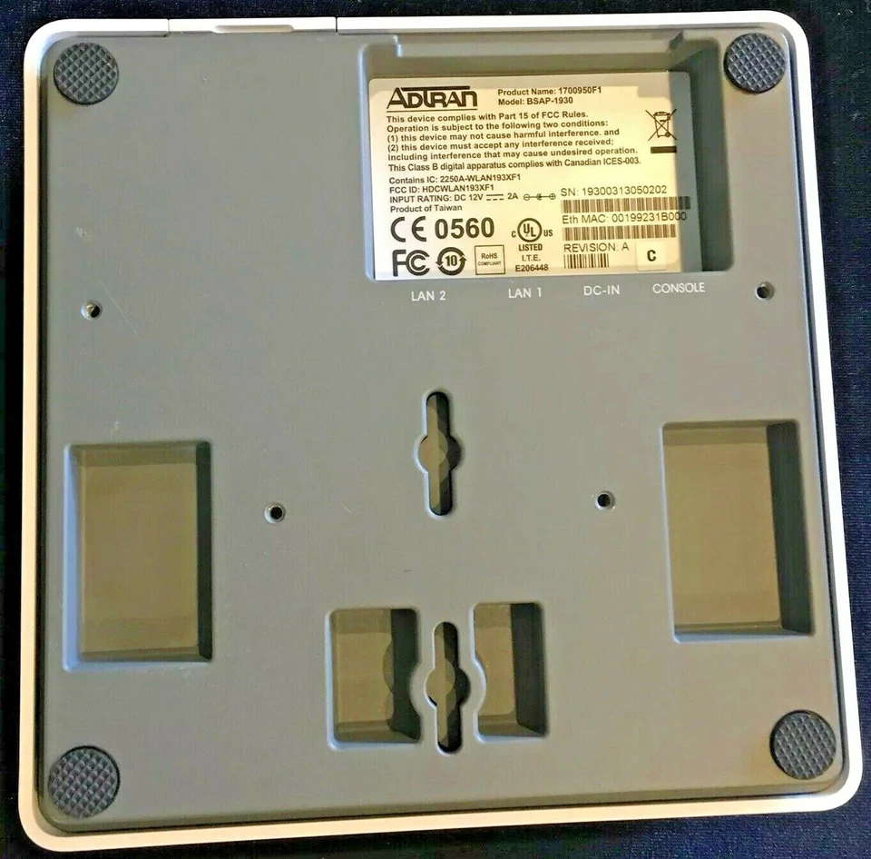 Adtran Bluesocket BSAP-1930 High-Performance Dual Radio 802.11n Access Point - Image 2 of 4