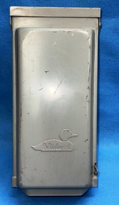 #ad MIDWEST AIR CONDITIONER DISCONNECT U0653F 3 PHASE 240V 60A 7.5 15 HP STEEL $55.00