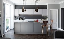 Strada Matte Light Grey Kitchen Doors And Drawer Fronts