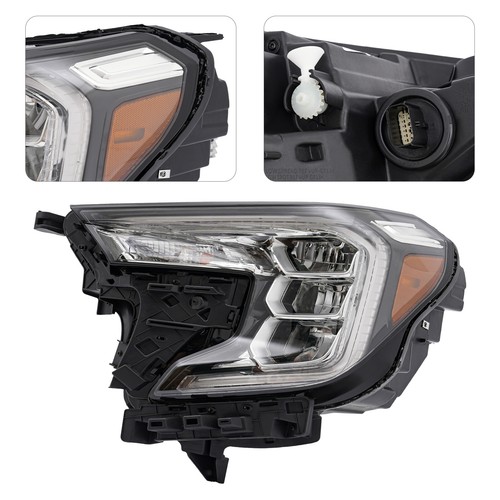 For The 2022-2023 GMC Terrain LED Headlight Left Driver Side Headlight Black - Picture 13 of 13