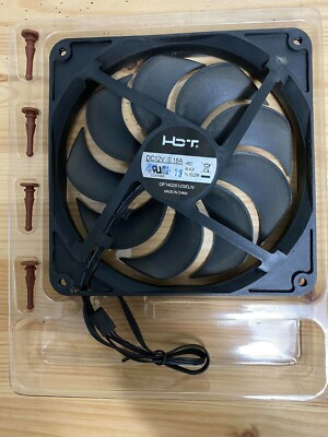 DF1202512SELN 120mm 12V Black Case Fan 3-pin / 4-pin Molex Connector (2-pack)