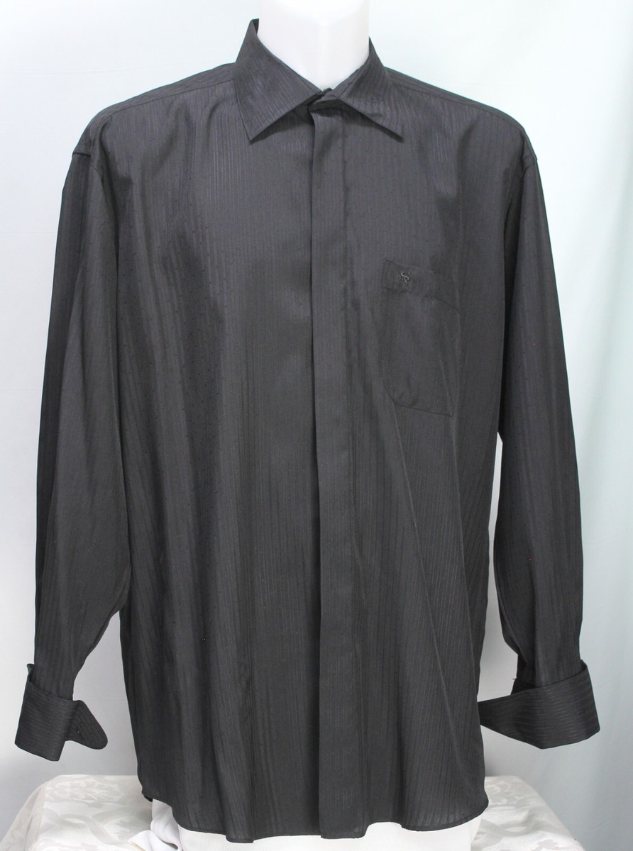 stacy adams long sleeve dress shirt Mens Stacy Adams Long Sleeve Button Down Dress Shirt Size 16 34/35