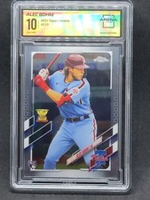 2021 Topps Chrome Baseball Alec Bohm #119 Arena Club 10 Phillies RC