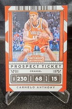 2020-21 Contenders Draft Picks Carmelo Anthony PROSPECT TICKET & VARIATION #42
