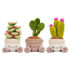 Greenhouse by Russ 12 Inch Plush Plants, 3-pack Succulents