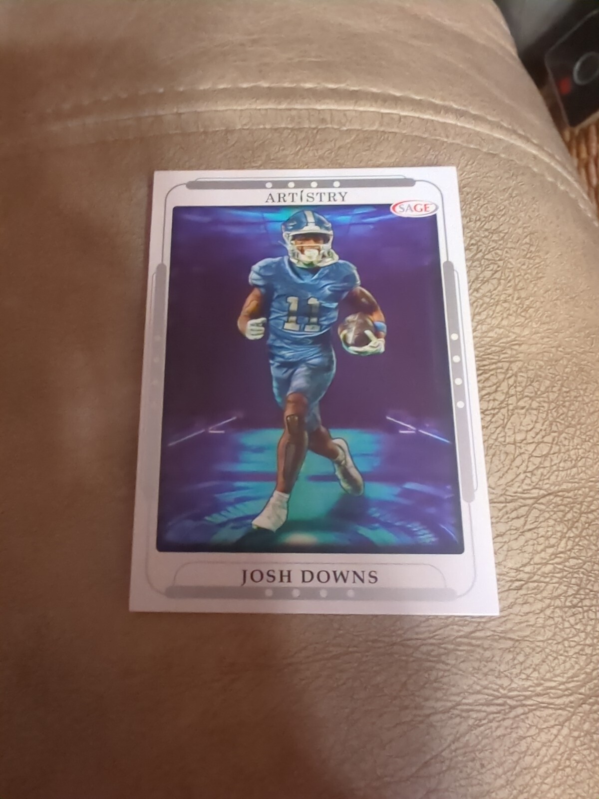 2023 Sage Artistry Football Josh Downs RC #62 Silver Indianapolis Colts UNC