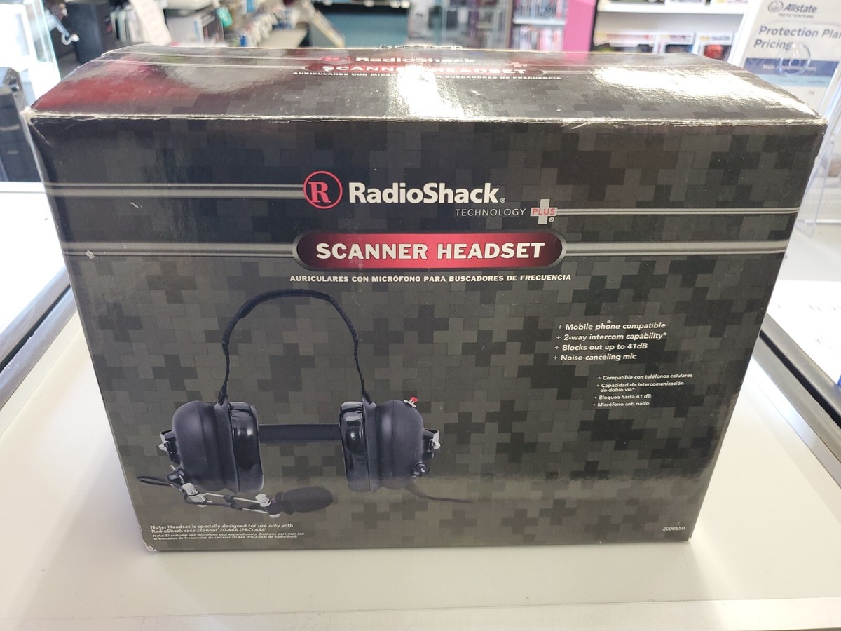 RadioShack Racing Scanner Headset Sku 2000550 Brand New In Box Vintage