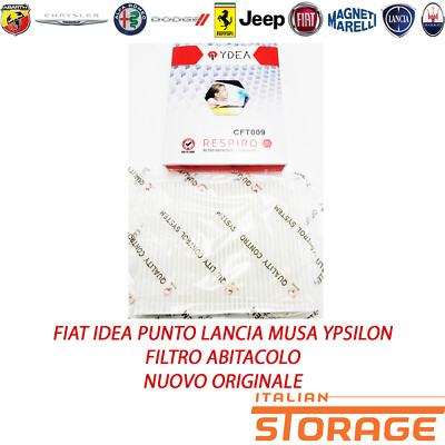 FIAT IDEA PUNTO LANCIA MUSA YPSILON CABIN AIR FILTER NEW YDEA CFT009