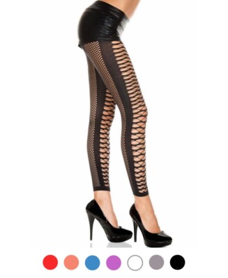 Brand New Multi Dimensional Diamond Net Spandex Leggings Music Legs 35002