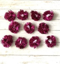 Bun Covers Shiny Pink Dance Troupe Costume Hair Accessories 11pc Kid Adults OS