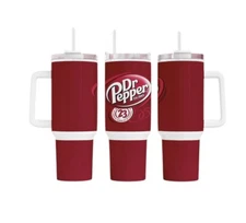 Handmade 40oz Stainless Steel Tumbler -Dr. Pepper-Dr.Pepper Lovers~Soda~Gift