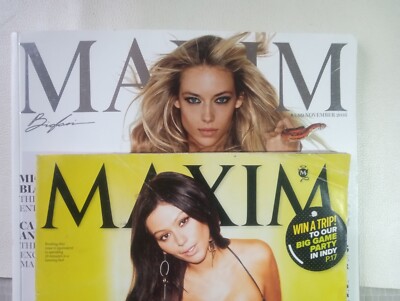 マキシム ハンナファーガソン MAXIM Jan 2012 & Nov 2016 Hannah Ferguson Magazine Back