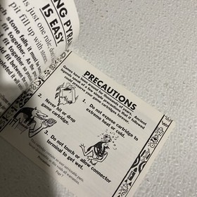 Pyramid NES Nintendo manual booklet instructions  Missing Center Page