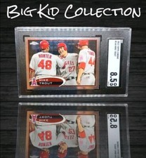2012 Topps Chrome Mike Trout #144 SGC 8.5. Angels 