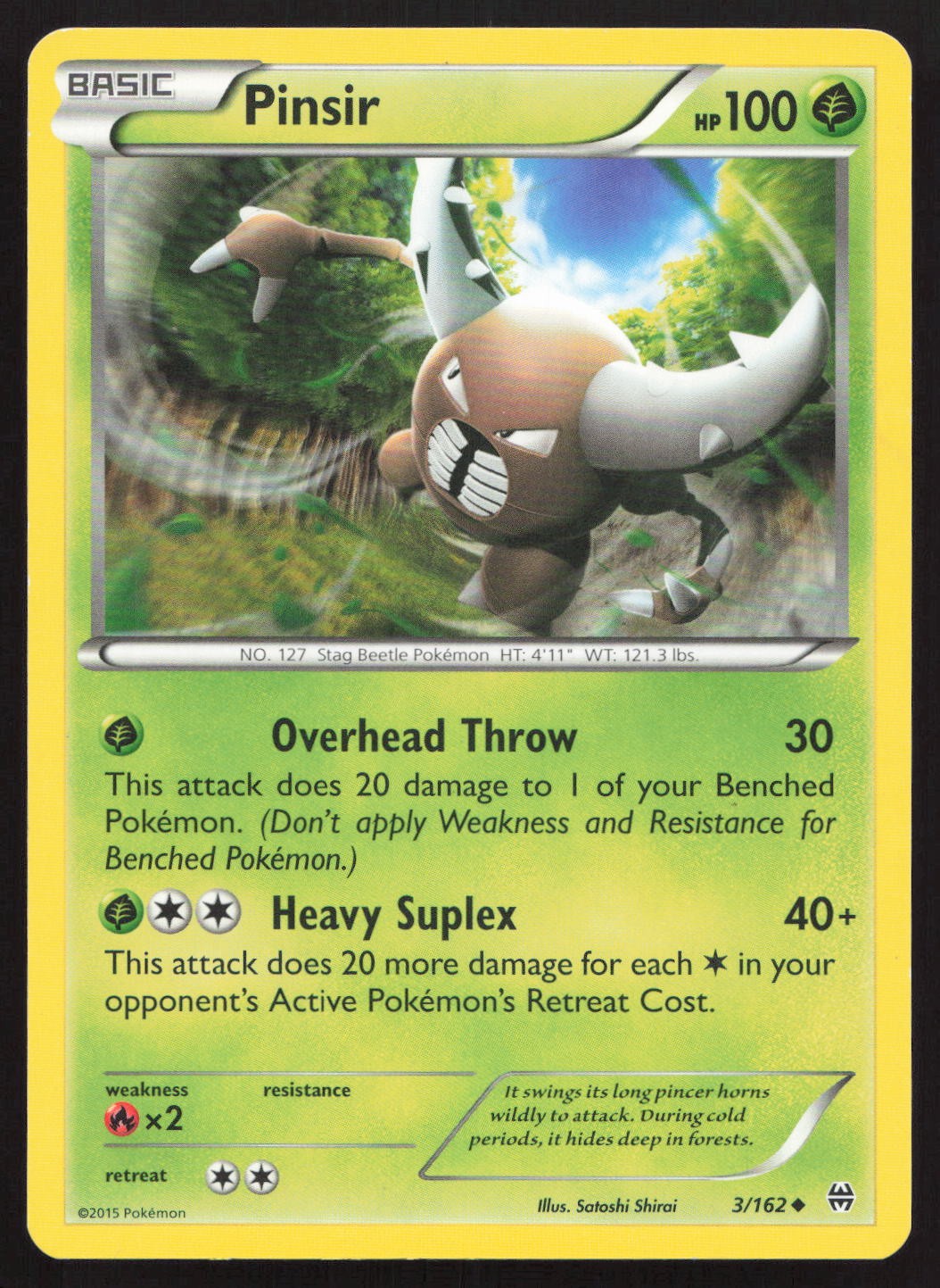 Pinsir 3/162 Uncommon XY - BREAKthrough Pokemon MP