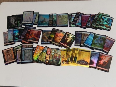 MTG Magic The Gathering 52 Foil Full Art Basic Lands Hard To Find Old Sets MINT!