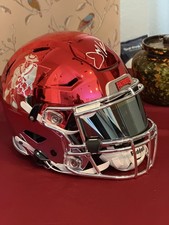 Julian Edelman Autographed Custom Chromed Helmet
