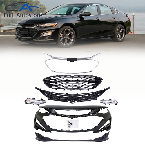 Front Bumper Cover Grille W/ LED DRL For 2019 -2025 Chevrolet Malibu LT LS RS