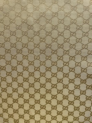 Hochwertiger GUCCI Stoff Meterware Beige/Gold- 1m für 45 