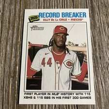2026 Topps Heritage #233 Elly De La Cruz - Record Breaker - Cincinnati Reds