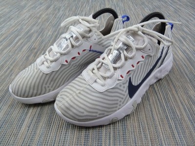 Nike React Element 55 Sneaker Herren UK 6 weiß obsidianrot leicht Running ''