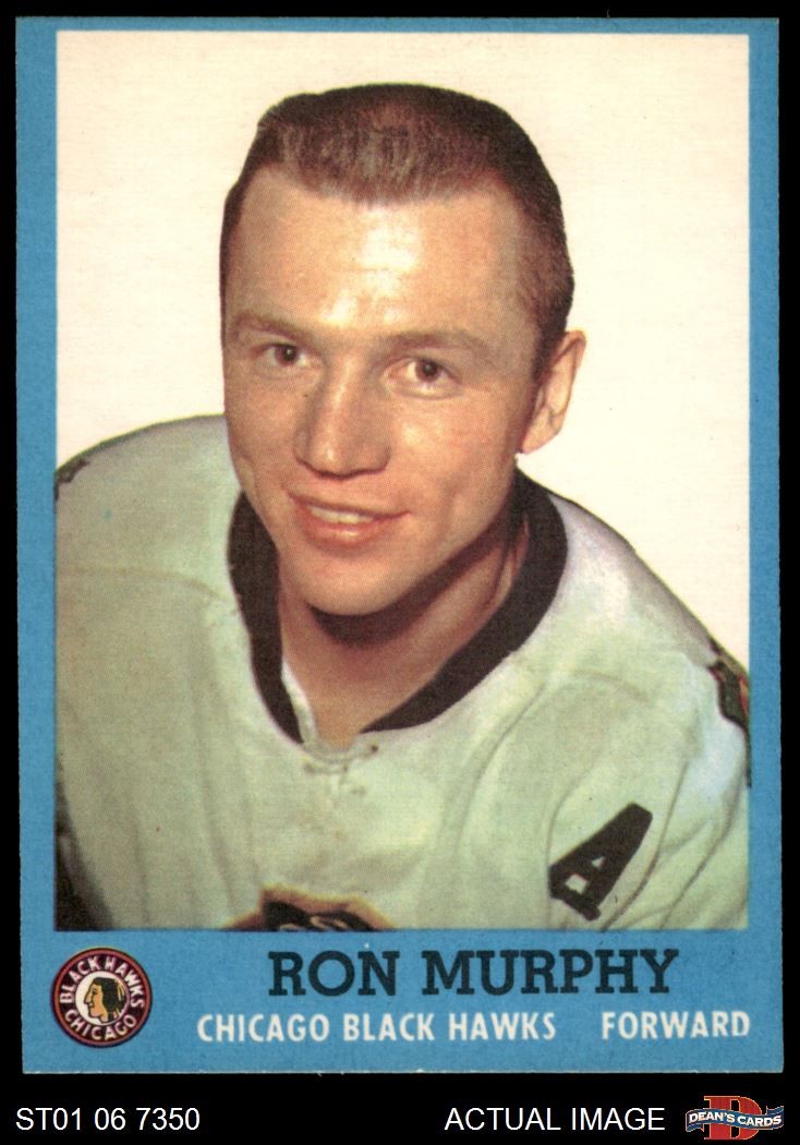 Ron Murphy #40 Hockey Cards 1962 Topps trading card — raw and PSA graded price guide