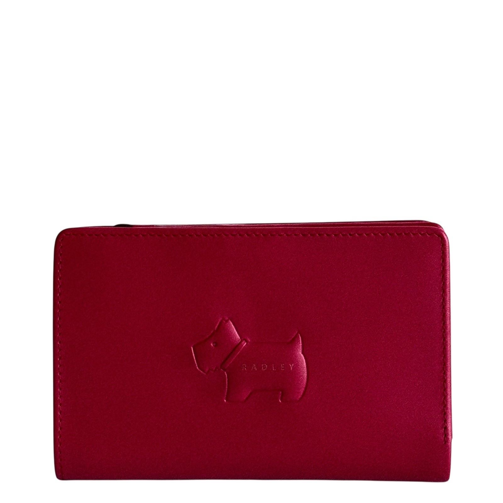 RADLEY Purse Red Leather Medium Coin Card Bifold Wallet - Puffy Radley - RRP £79
