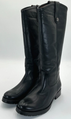 Frye Melissa Double Sole Women's Size 6.5 Black Leather Boots