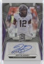 2020 Panini Spectra Rookie Auto 15/199 Jeff Gladney #5 Auto 0eo6