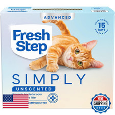 Fresh Step Advanced Simply Unscented Multi Cat Clumping Cat Litter Dust Odor