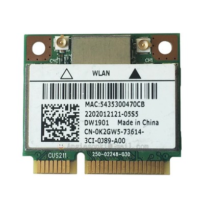 ATHEROS AR5B22 AR9462 DUAL BAND N + BLUETOOTH BT WIRELESS WIFI CARD DW1901 K2GW5
