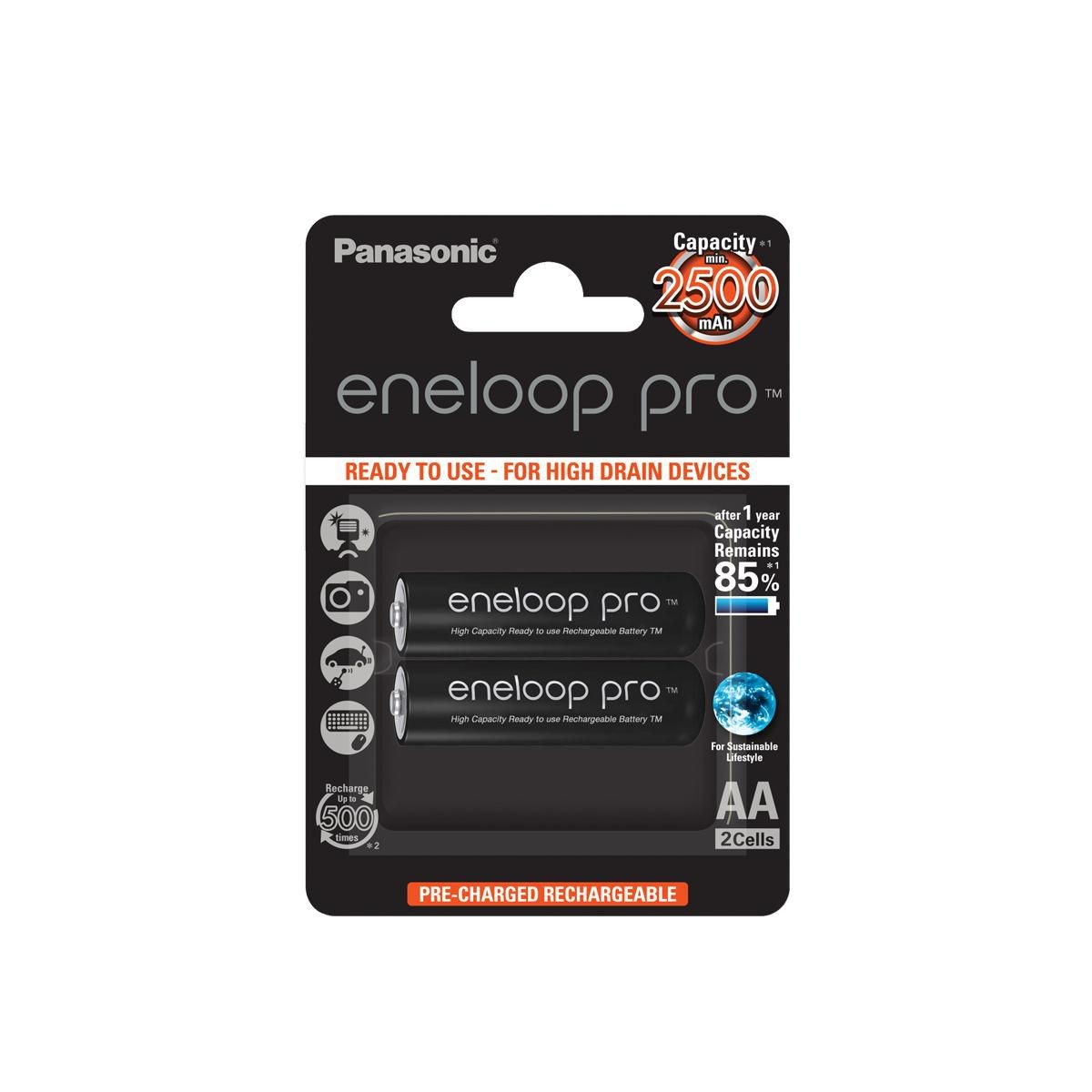 Panasonic BK-3HCDE/2BE 1x2 Eneloop Pro Mignon AA