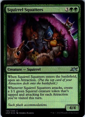 Squirrel Squatters U Foil UNF Unfinity 156 NM