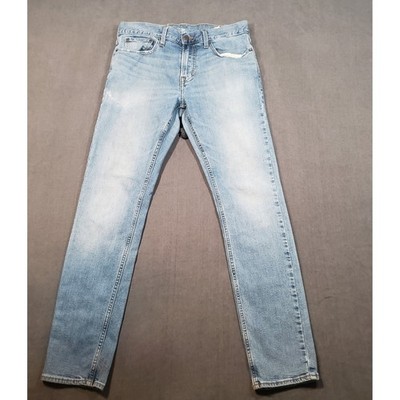 Old Navy Built-In Flex Slim Jeans Mens 32x32 Light Wash Distressed Denim