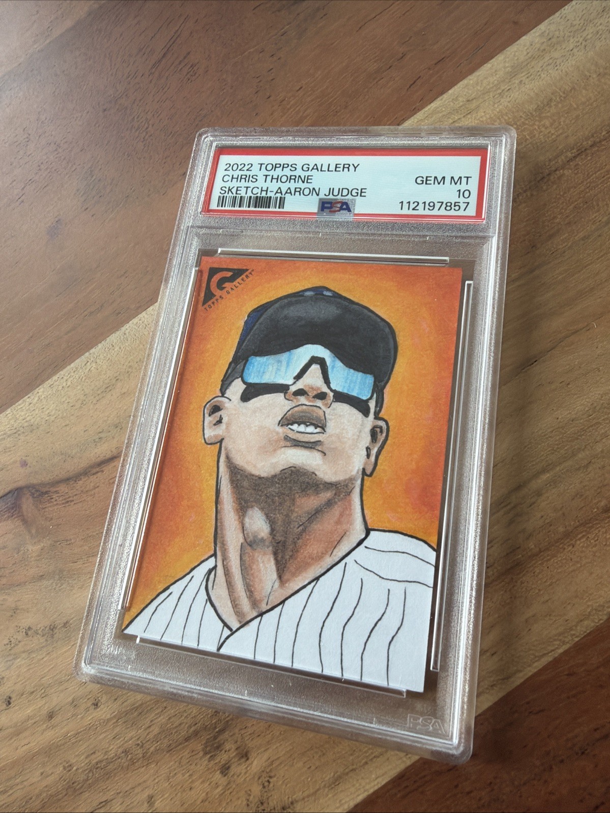 2022 Topps Gallery Aaron Judge 1/1 PSA 10 SKETCH POP 1 YANKEES MVP! view 4
