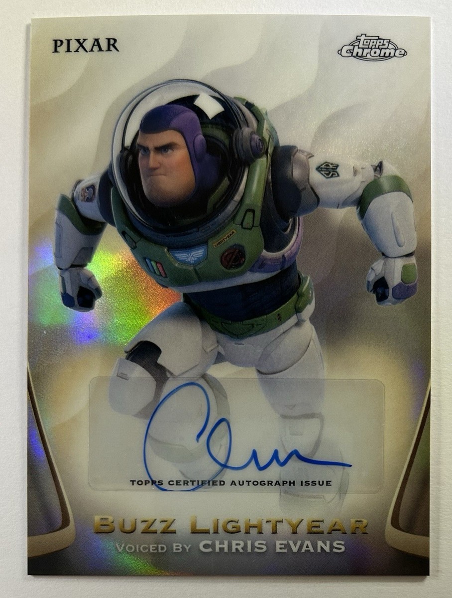 2025 Topps Chrome Disney Buzz Lightyear Chris Evans Auto Autograph