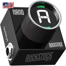 Rock Stock Nano Electric Guitar Tuner Pedal - Compact Chromatic Tuner Foot Pedal