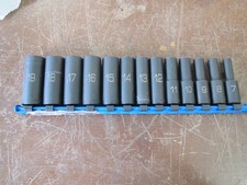 Matco Adv 13pc 7mm - 19mm 12pt 38 Dr Metric Deep Impact Socket Set