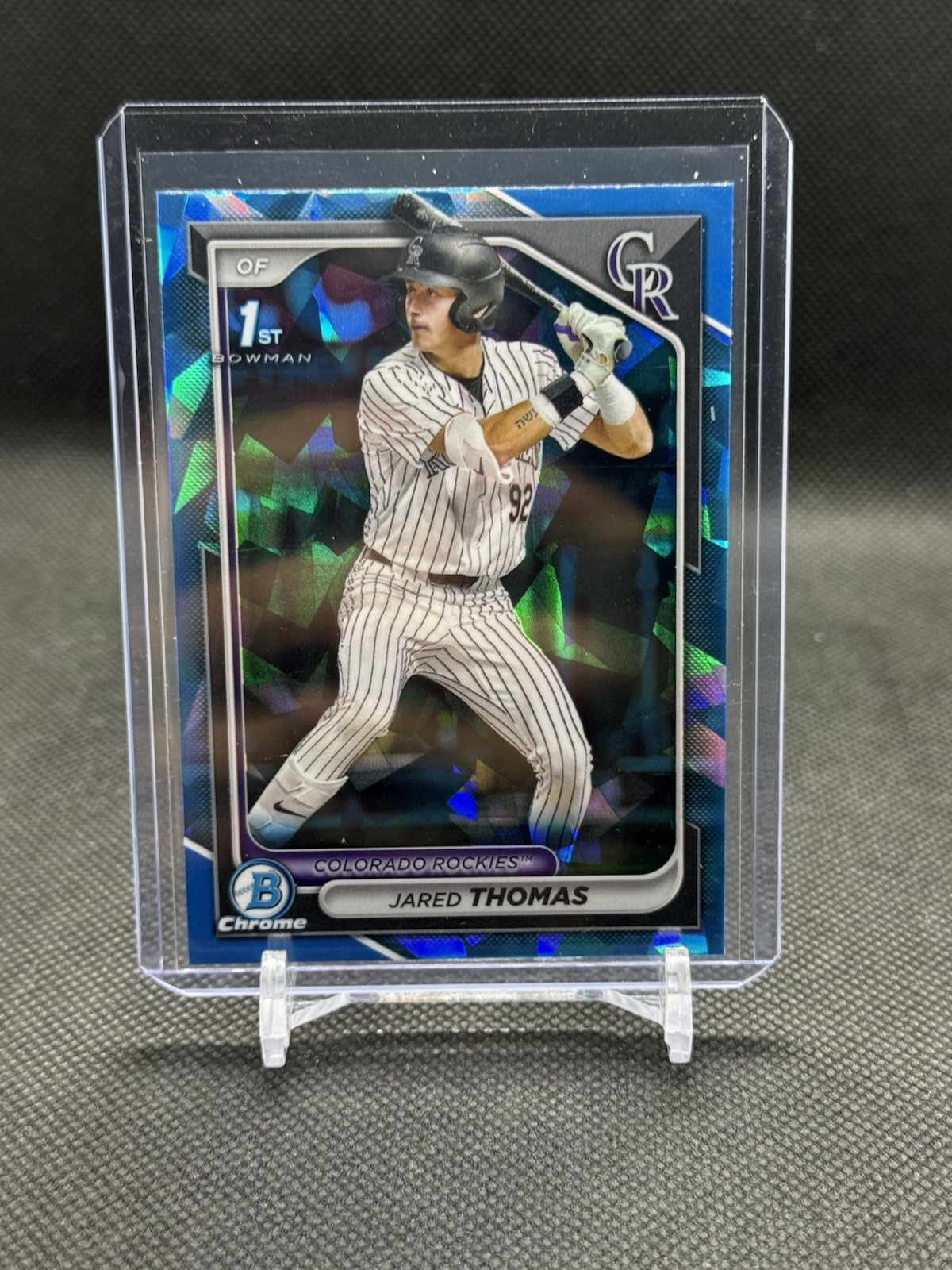 2024 Bowman Draft 1st Sapphire Edition #BDC-11 Jared Thomas Colorado Rockies