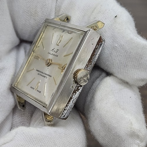 Vintage A&L Men’s Watch Cal EB 8800 1 Jewel Wind Up Swiss Parts/Repair - Picture 2 of 11