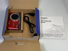 OLYMPUS VG-110 Compact Digital Camera Red 12MP 4x Zoom with Accessories